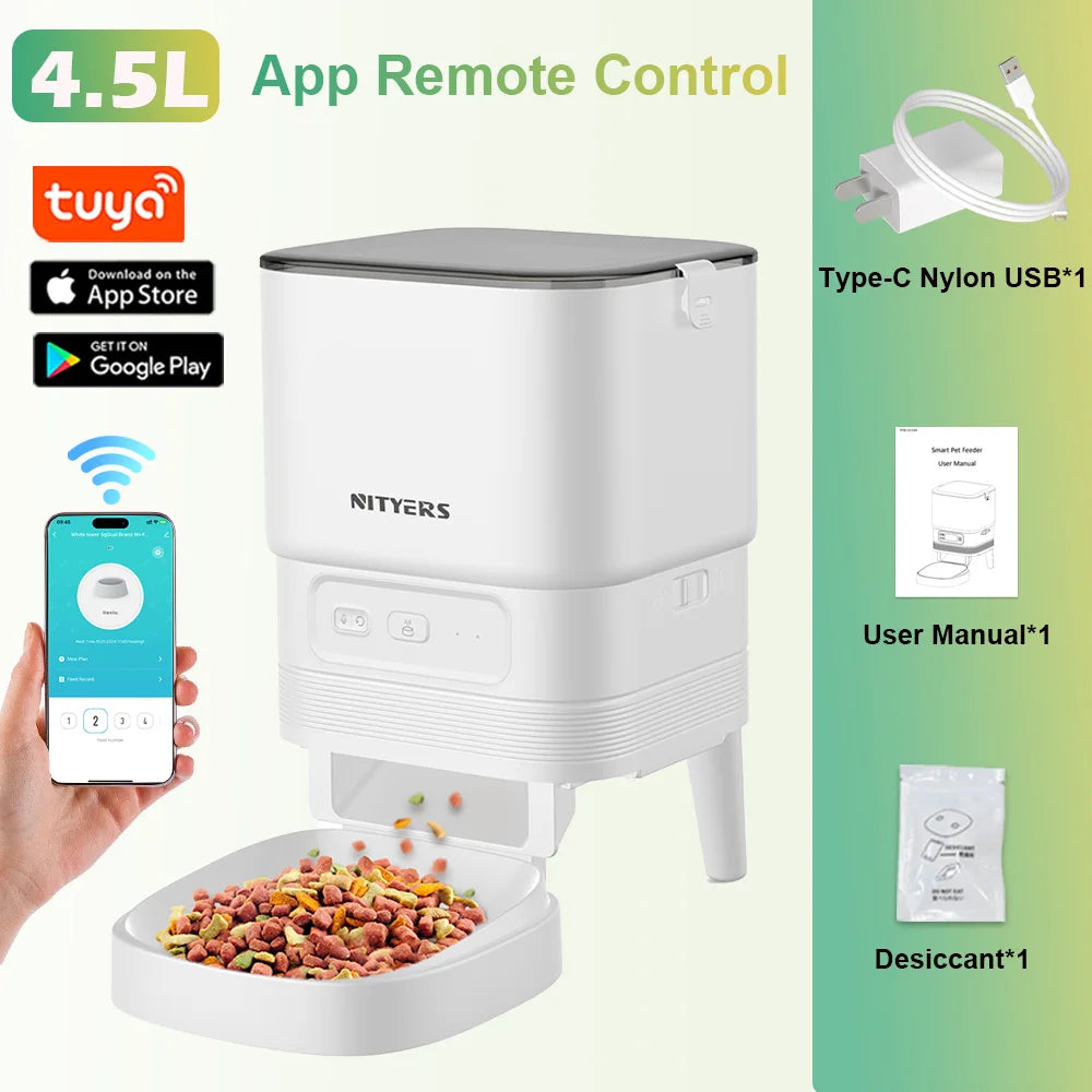 4.5L Smart Automatic Feeder, App Remote Control