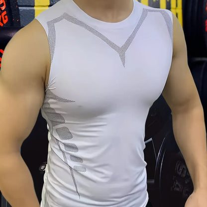 Men’s Compression Tank Top — Quick-Dry Gym Muscle Vest