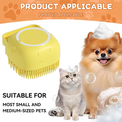 Silicone Bathing Brush with Shampoo Dispenser