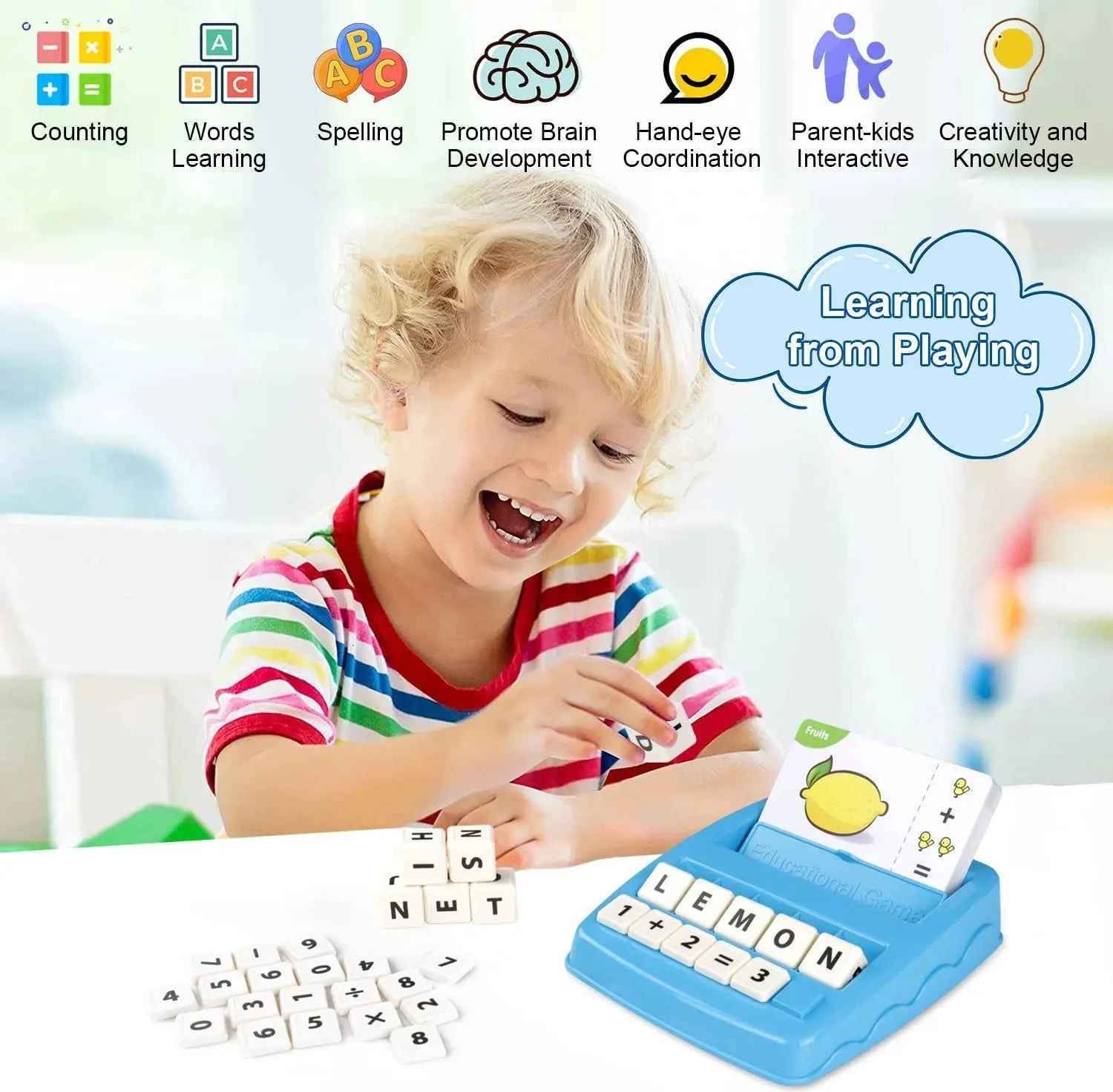 Children's educational toys supporting alphabet arithmetic games for boys girls 4-12 years old gift toys early education tools