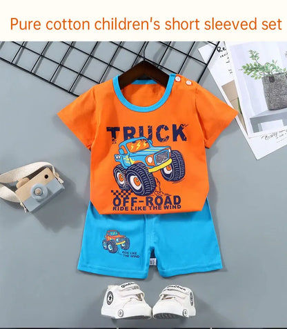 100% Cotton T-Shirt & Shorts 2-Piece Kids Set