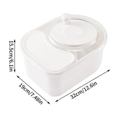 Multifunctional Vegetable Cleaner Spinner and Potato Scrubber with Lid