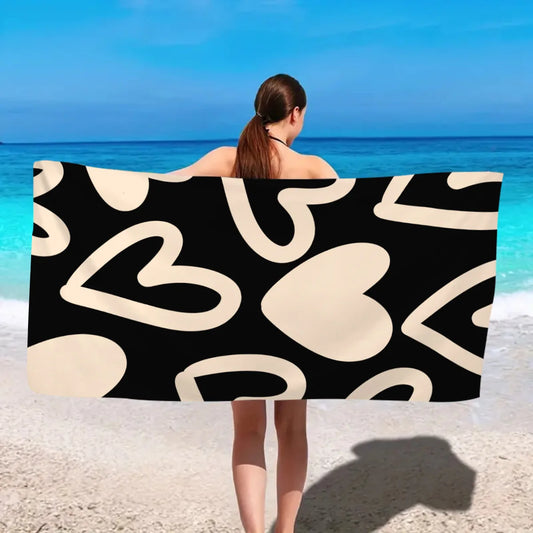 Serviette de plage en microfibre séchage rapide imprimé léopard — Sport & Voyage