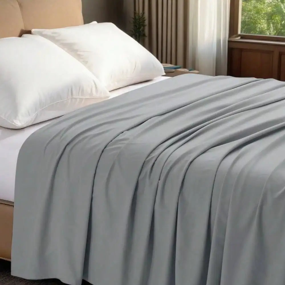 1PC Luxury Flat Sheet: Soft, Wrinkle-Free, Stain-Resistant, And Machine Washable Bedsheet For Effortless Care