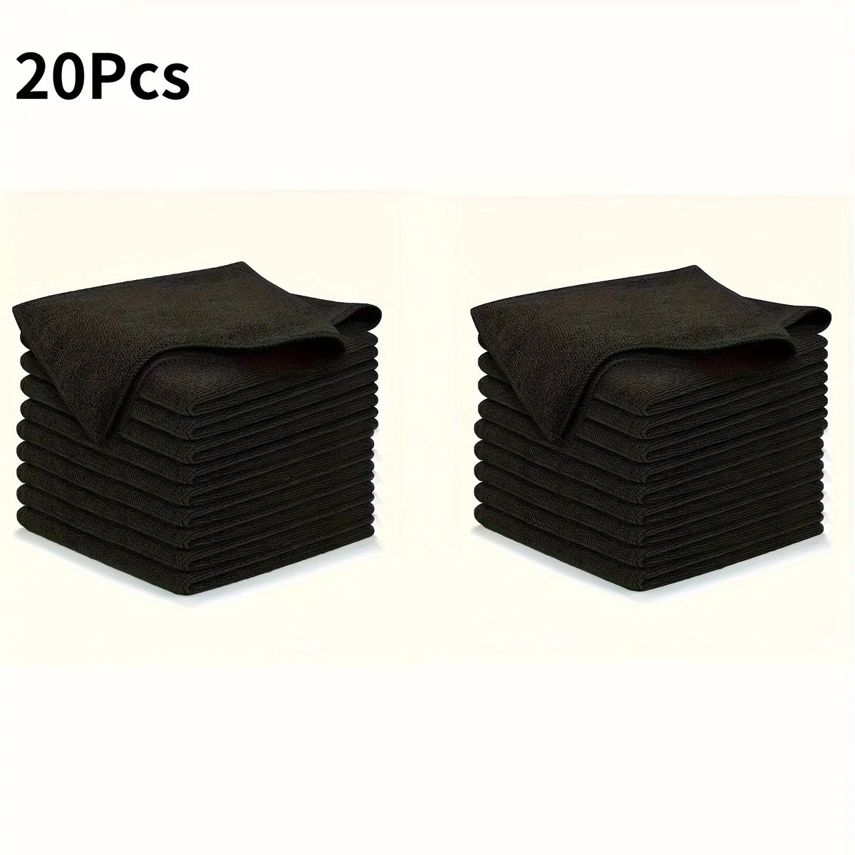 Lint-Free Microfiber Cleaning Cloths, Reusable