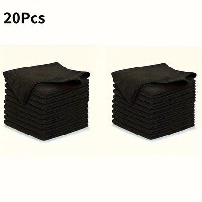 Lint-Free Microfiber Cleaning Cloths, Reusable