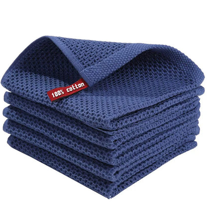 Honeycomb Cotton Kitchen Dishcloth, 5-Pack