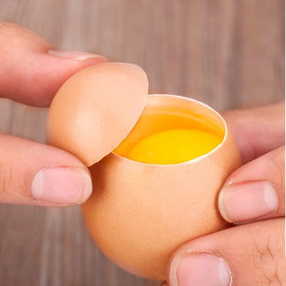 Stainless Steel Egg Topper Cutter – Metal Egg Scissors for Boiled & Raw Eggs