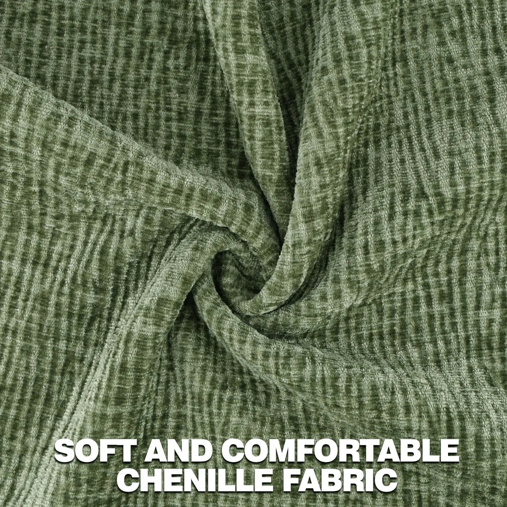 Khaki Chenille Decorative Cushion Cover