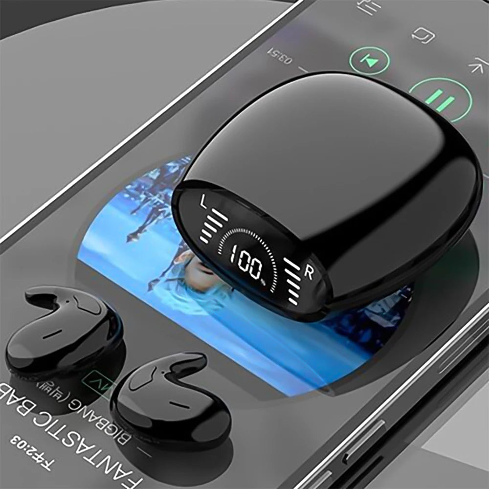 SK Ultra-Thin Sleep Headphones – Bluetooth 5.3, Invisible In-Ear, Waterproof, Sport & Sleep