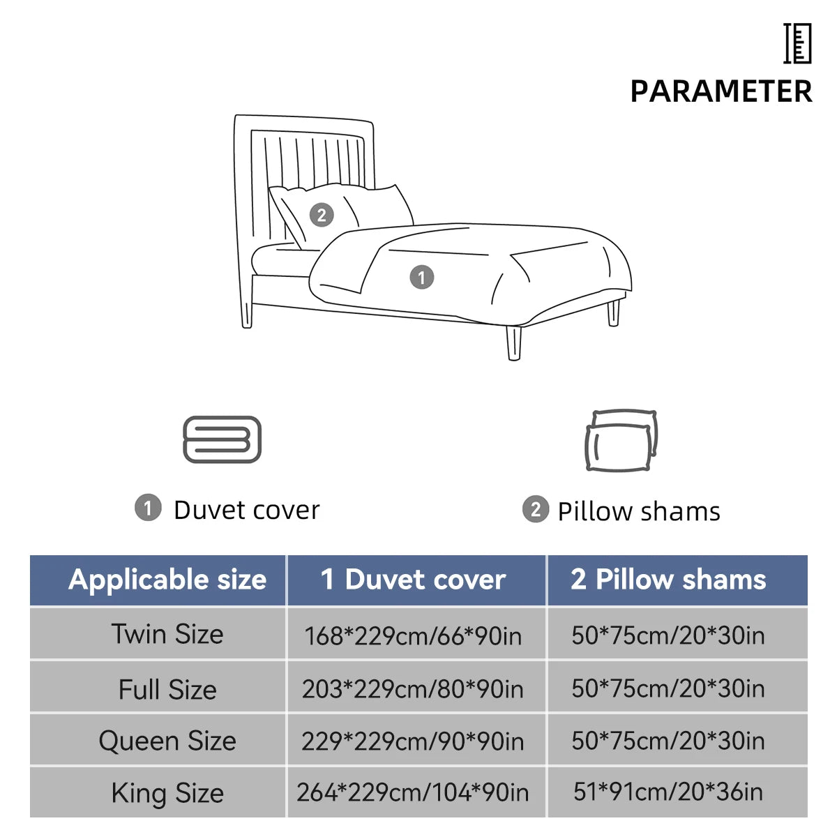 Floral & Bird Print Duvet Cover Set, 3-Piece, Breathable