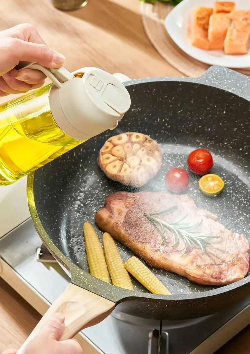 2-in-1 Oil Sprayer & Basting Brush for Cooking