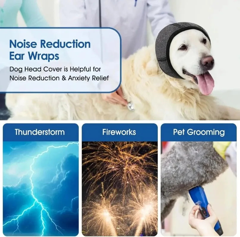 Waterproof Noise-Cancelling Ear Muffs for Dogs