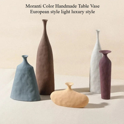 Modern Creative Ceramic Vase Scandinavian Style Flower Pot Nordic Sculpture Art Ornament Room Decoration Office Home Gift