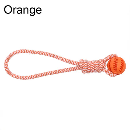 Bite-Resistant Cotton Rope Treat Ball for Dogs