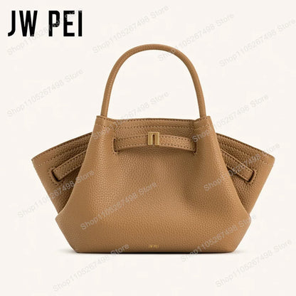 Quiet Luxury Trapeze Tote, Pebbled Vegan Leather