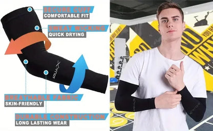 3 Pairs Breathable Sun Protection Sleeves UV Protective Arm Covers Uses for Sports Driving Outdoor Adventures Shield
