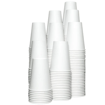 Disposable Paper Cups 210ml | 50/500/1000pcs Solid Color Hot Drinking Party Cups
