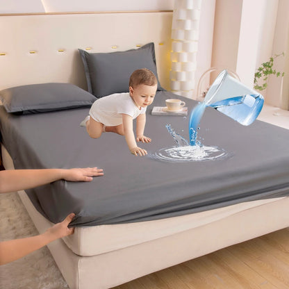 Waterproof Fitted Sheet with 360° Elastic Band