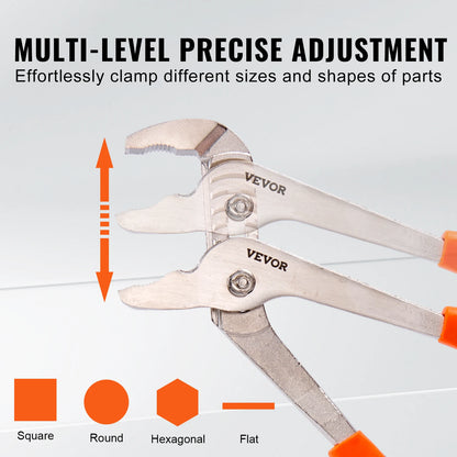 SucceBuy 8-Piece Pliers Set 8" Linesman's Pliers 6" Slip Joint Pliers Long Nose Pliers 6" Diagonal Cutter 10" Adjustable Wrench