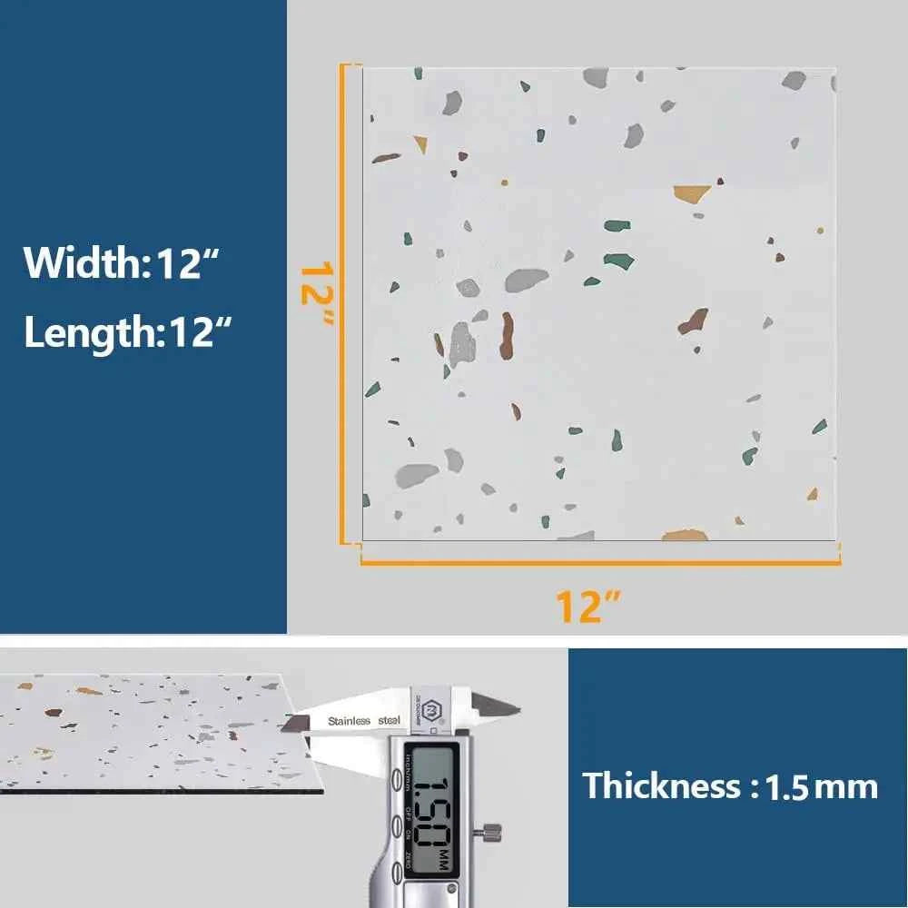 1/12/24Pcs Peel Peel and Stick Marble, 12Inx12In Backsplash Self Adhesive Tiles for Kitchen, Bathroom, Living Room, Bedroom
