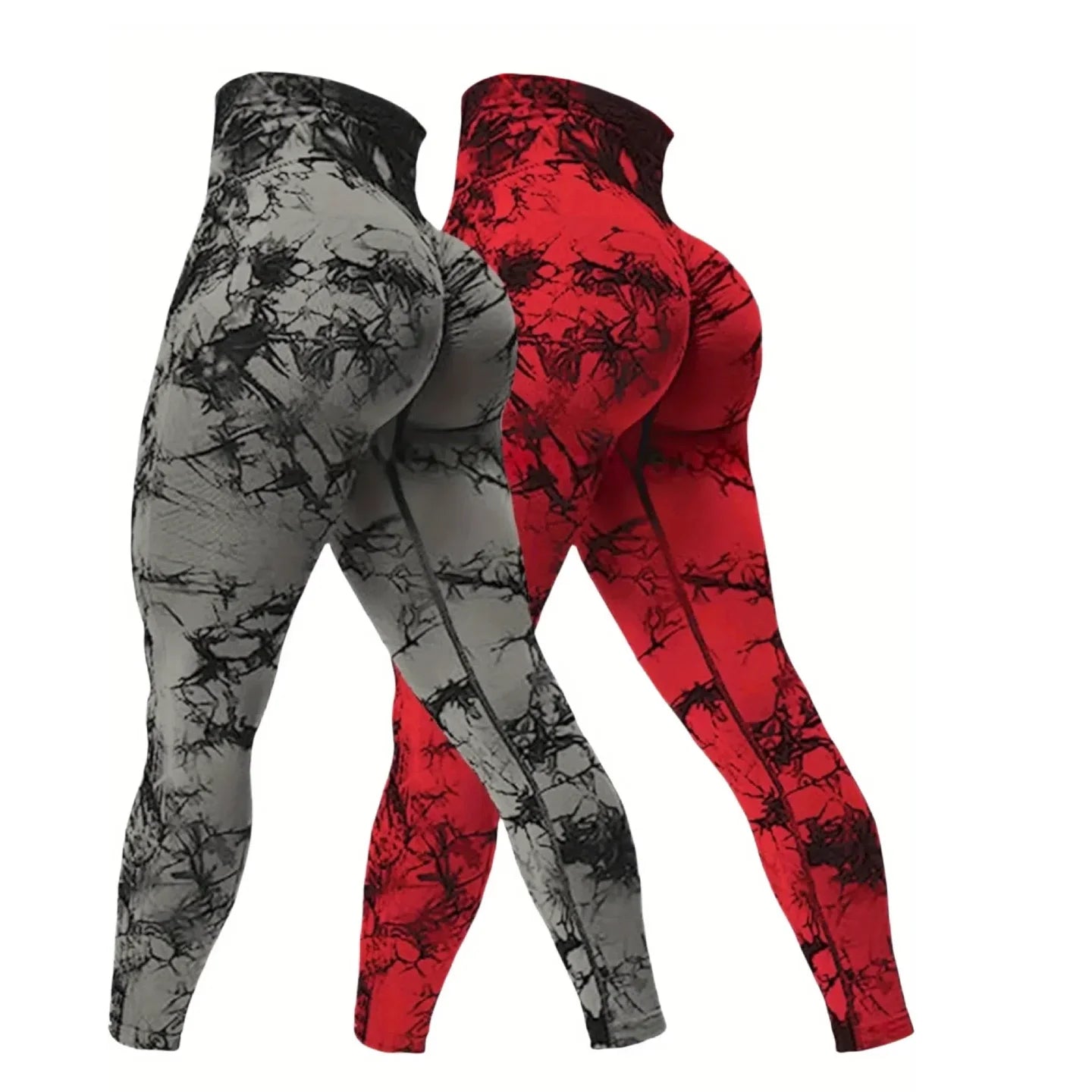 2-Pack Women’s High Waist Butt Lifting Seamless Yoga Leggings