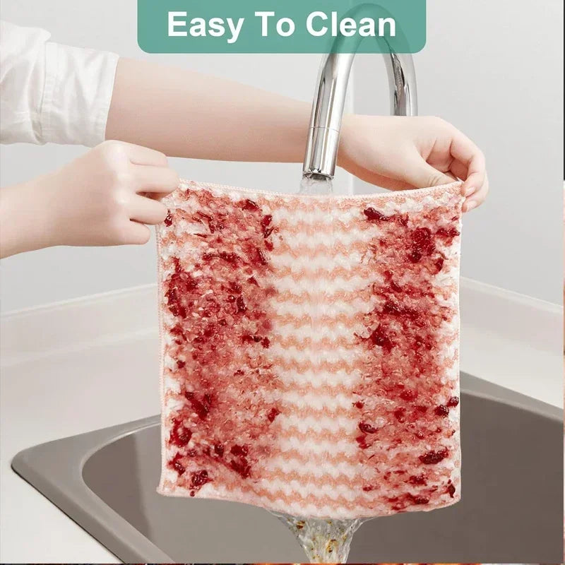 Coral Fleece Dishcloths, Super Absorbent Multi-Pack