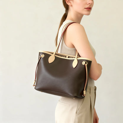 Soft-Texture Genuine Leather Chain Strap Handbag
