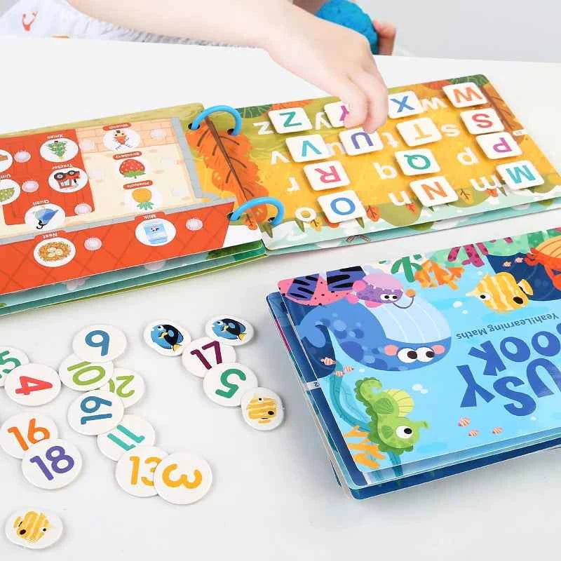 New Montessori Scene Stickers for Children DIY Hand-on Puzzle Reusable Books Cartoon Learning Cognition Toys for Kids Gift
