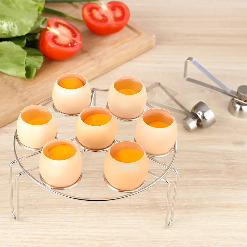 Stainless Steel Egg Topper Cutter – Metal Egg Scissors for Boiled & Raw Eggs