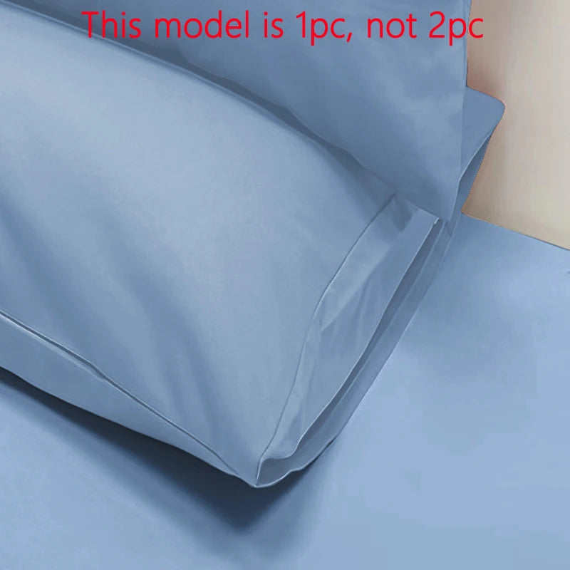 Matte Solid Black Pillowcase, Pocket Sealed