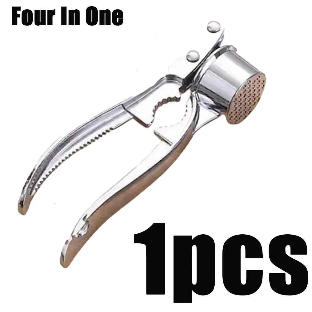 1Pc Garlic Press Crusher Mincer Kitchen Gadgets Zinc Alloy Garlic Smasher Squeezer Manual Mashed Vegetables Ginger Kitchen Tools