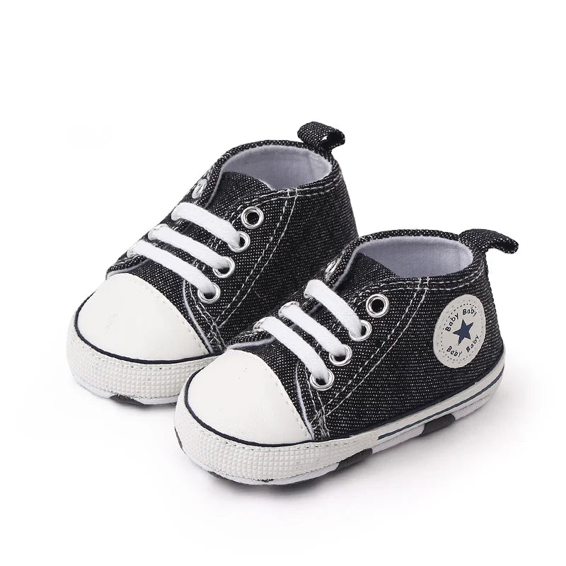 Classic Canvas Sneakers, Soft Sole First Walkers