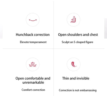Hunchback Corrector for Adults,Invisible Posture Correction With Straps, Bent Waist, Chest and Neck Forward Tilt Correction Tool