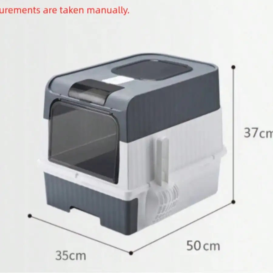 Fully Enclosed Cat Litter Box, Top Entry & Drawer