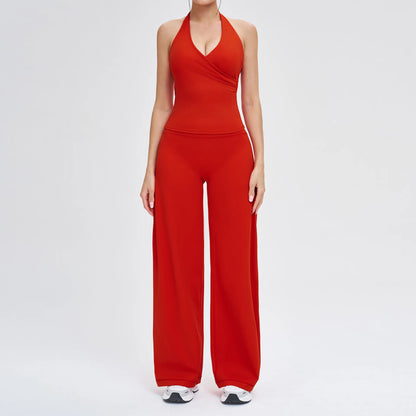 Women’s 2-Piece Yoga Tracksuit — High Waist Leggings & Sports Top