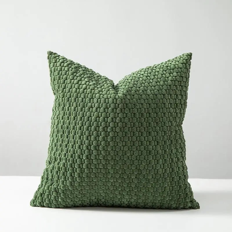 Soft Velvet Double-Sided Cushion Cover, Brown, Durable