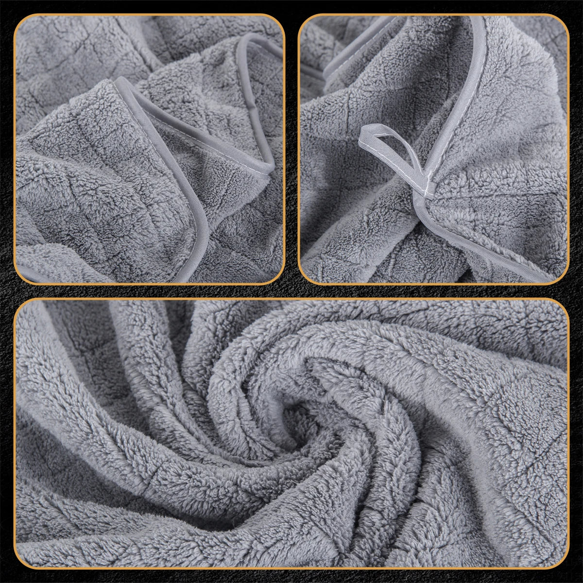 6-Piece Towel and Bath Towel Set, 2 Bath Towels + 2 Hand Towels