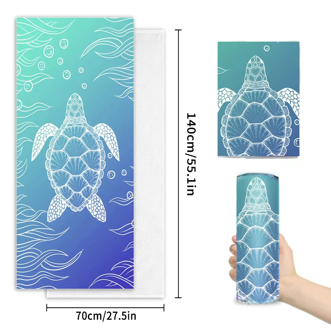 Large Microfiber Beach Towel Quick Dry Sun Protection Absorbent Bath Towel