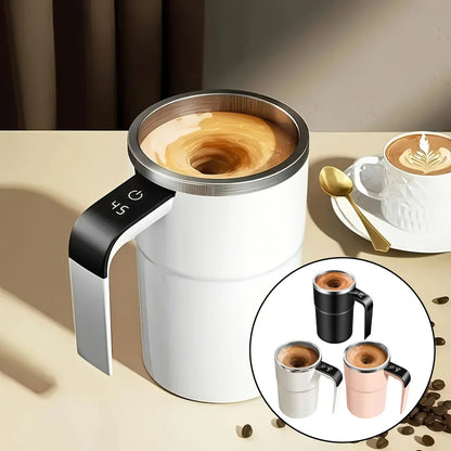 Magnetic Self-Stirring Mug – Portable Mixing Cup for Travel & Car Cup Holders