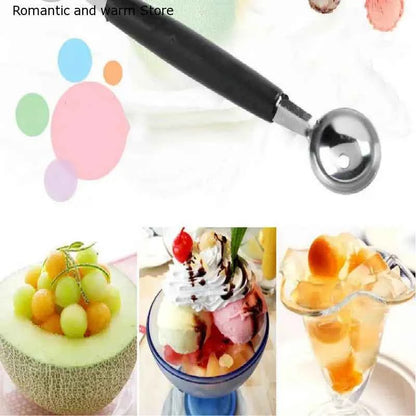 1Pc Household Stainless Steel Double-end Melon Ice Cream Baller Scoop Fruit Spoon Kitchen accessories Gadgets