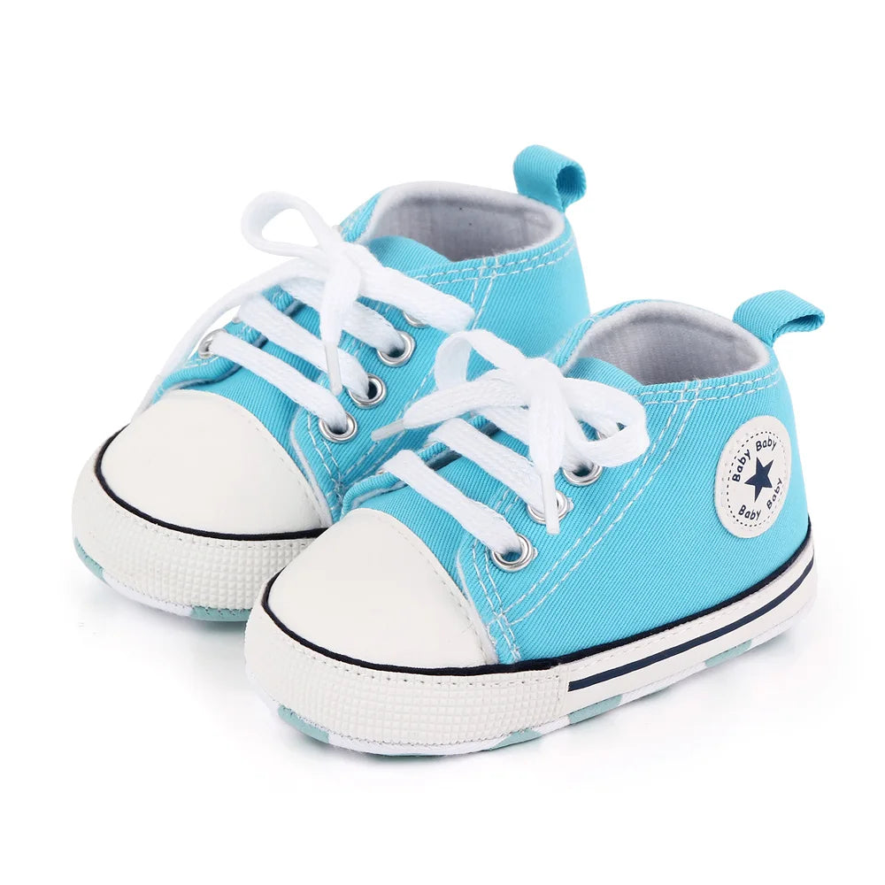 Classic Canvas Sneakers, Soft Sole First Walkers