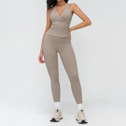 Women’s 2-Piece Yoga Tracksuit — High Waist Leggings & Sports Top