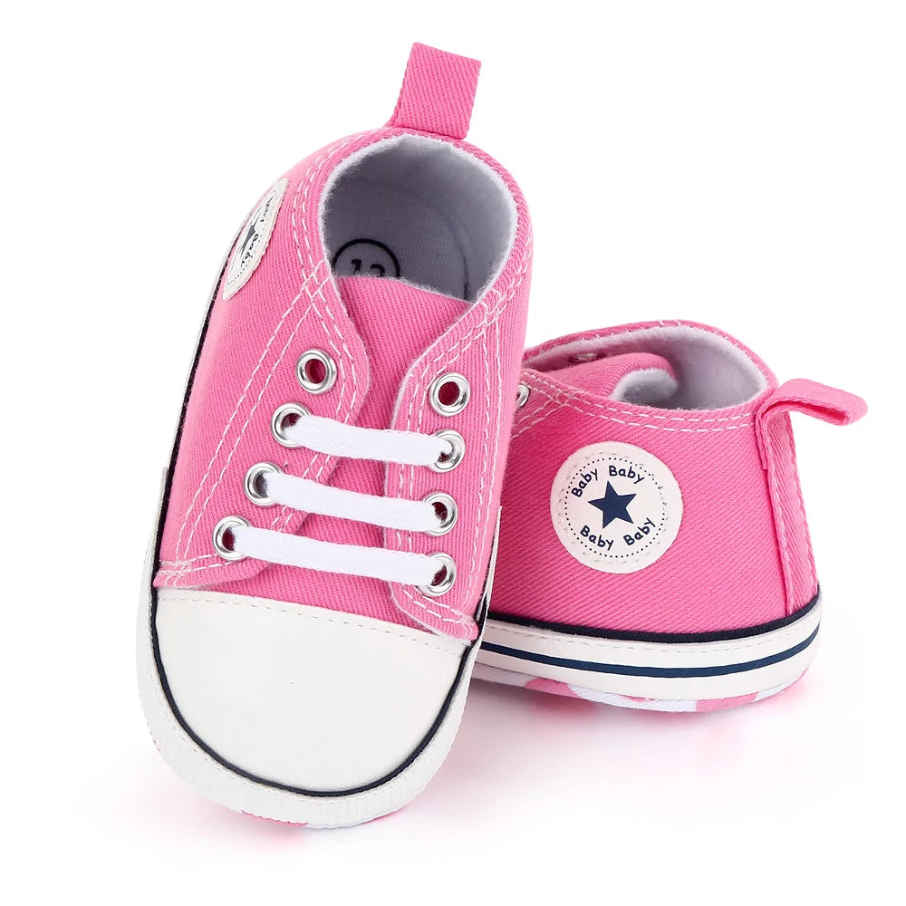 Classic Canvas Sneakers, Soft Sole First Walkers