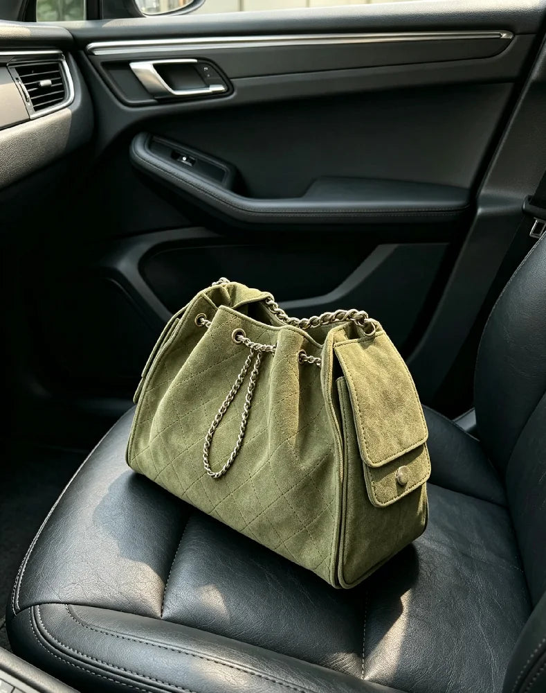 Premium Faux Leather Satchel, Large Multi-Compartment