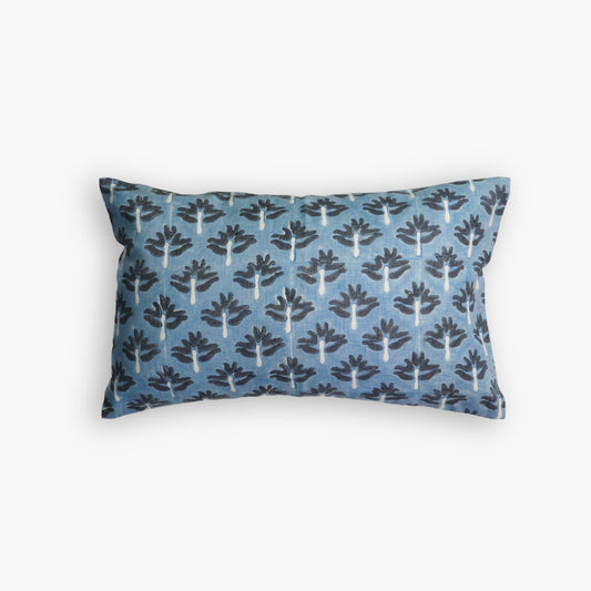 Housse de coussin lombaire Zeenat - Bleu acier