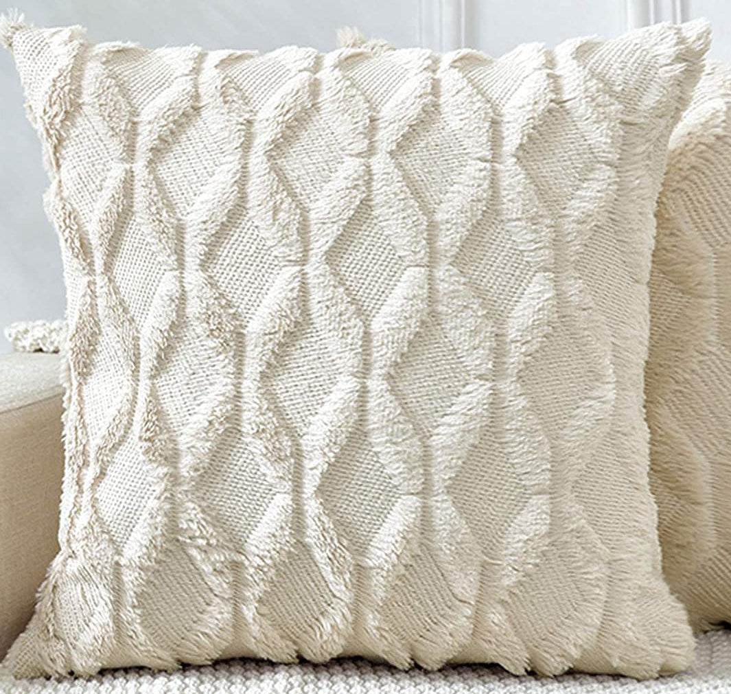 Diamond shaped Plush Throw Pillow (With Insert) size 18"x18"