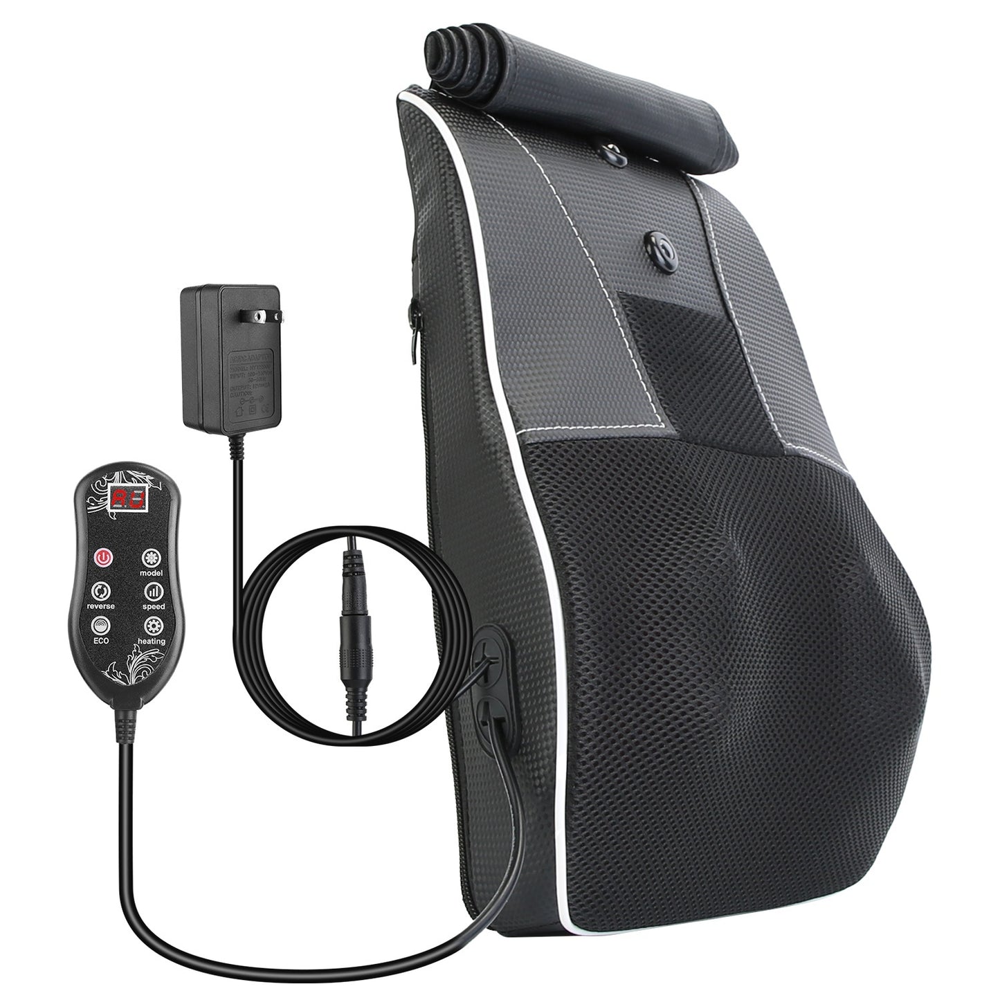 1Pc Back Massager With Heat 3D Kneading Massage Pillow Shiatsu Full Body Massager For Back Neck Waist Arm Abdomen Calf - DropOnline.co