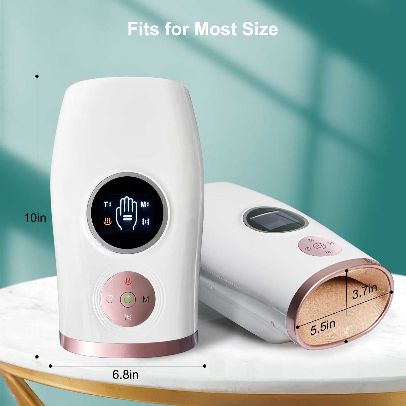 3-Speed Hand Massager With Heat, Air Compression & 30-Min Timer, Portable & Relaxing - DropOnline.co