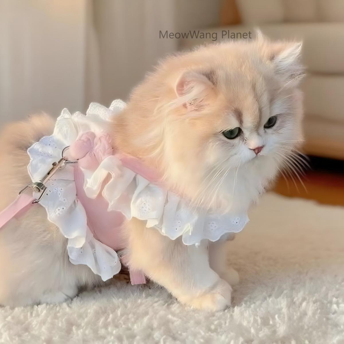 Dog Leash Cat Leash Premium Summer Pet Harness Leash Set Breathable Lightweight And Escape Proof Vest For Cats Small Dogs Adjustable Outdoor Walking Gear With Secure Leash Attachment Luxury Pet Gift F - DropOnline.co